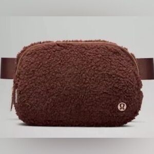 NWT Lululemon Everywhere Fleece Belt Bag 1L Brown Earth Gold in Original Plastic